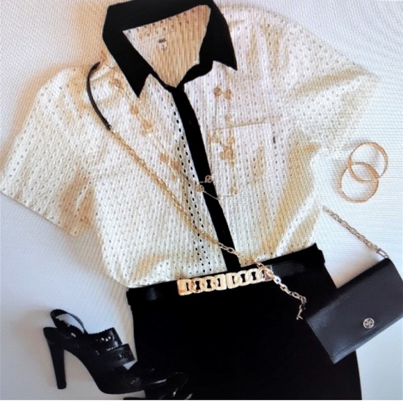 Vans boxy lace Oxford top - Picture 1 of 10